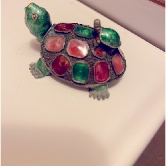 RARE heavy duty Tortoise w/hiding spot for trinkets - Picture 2 of 3